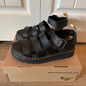 Vegan Dr. Marten Blair Black Felix Gladiator Sandals
